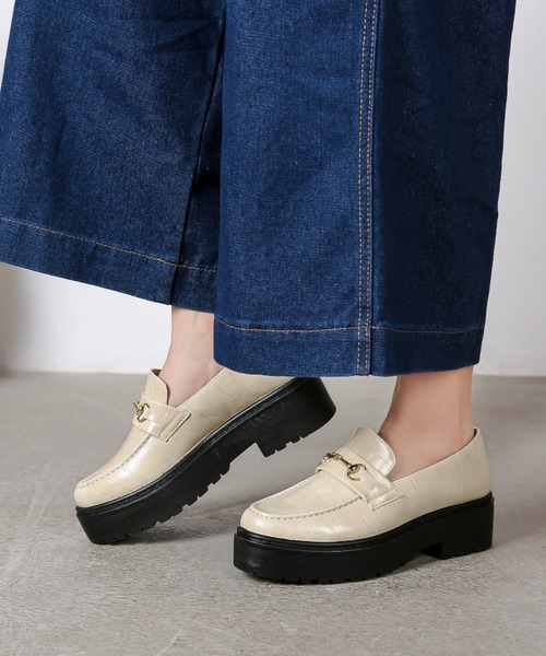 Shoes in Closet(シューズインクローゼット)の「超軽量厚底 プラットフォーム マニッシュ ビットローファー 1999(ローファー・レディース・ブラック/ブラック系その他/パイソン/ブラック系その他5/ブラウン系その他5/ダークブラウン/グレー系その他7/アイボリー/ベージュ系その他5/ベージュ系1/ブラック系1/ブラウン系5/ブラック系/ブラック系5/グレー系7/ブラウン系/ブラウン系その他・LL/S/M/L/XS/XXL/5L/4L/3L/6L)」の15枚目の写真