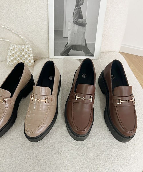 セール】【新色D.BR/エナメル追加】超軽量厚底 プラットフォーム