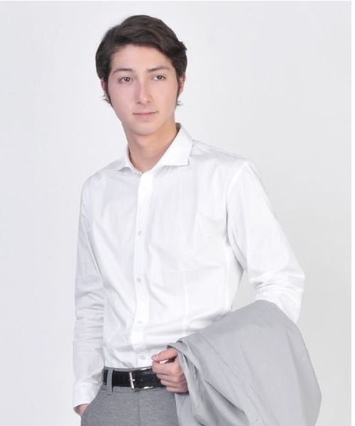 EVOLUTION(エボリューション)の「ドレススタイルに欠かせないワイドカラーシャツ(ビジネスシャツ・メンズ・ホワイト・MEDIUM/LARGE/X-LARGE/XX-LARGE/XXXX-LARGE/XXX-LARGE)」の1枚目の写真