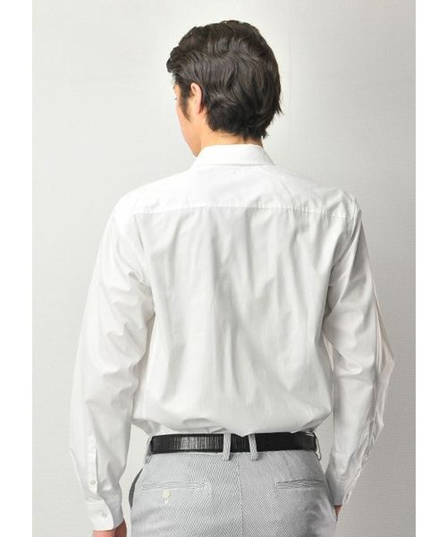 EVOLUTION(エボリューション)の「ドレススタイルに欠かせないワイドカラーシャツ(ビジネスシャツ・メンズ・ホワイト・MEDIUM/LARGE/X-LARGE/XX-LARGE/XXXX-LARGE/XXX-LARGE)」の5枚目の写真