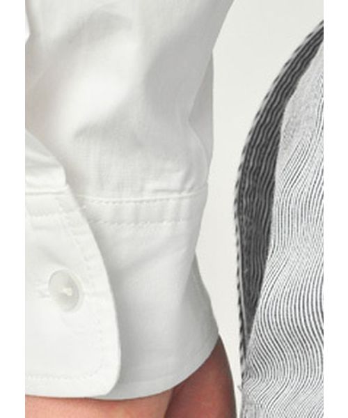 EVOLUTION(エボリューション)の「ドレススタイルに欠かせないワイドカラーシャツ(ビジネスシャツ・メンズ・ホワイト・MEDIUM/LARGE/X-LARGE/XX-LARGE/XXXX-LARGE/XXX-LARGE)」の4枚目の写真
