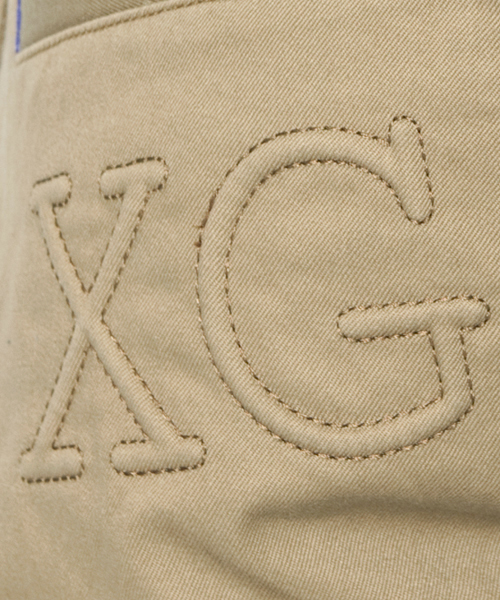 X-girl(エックスガール)の「WORKERS OVERALL(サロペット/オーバーオール・レディース・ベージュ/ネイビー/ライトインディゴブルー・2/1)」の12枚目の写真