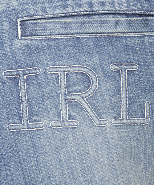 X-girl(エックスガール)の「WORKERS OVERALL(サロペット/オーバーオール・レディース・ベージュ/ネイビー/ライトインディゴブルー・2/1)」の6枚目の写真