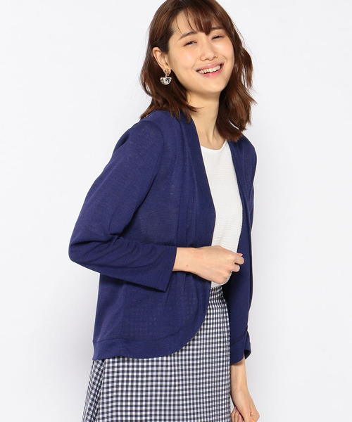 Petit Honfleur(プチオンフルール)の「【Made in JAPAN】ボレロ(カーディガン/ボレロ・レディース・ブラック/グレー/ブルー・M size/L size)」の3枚目の写真