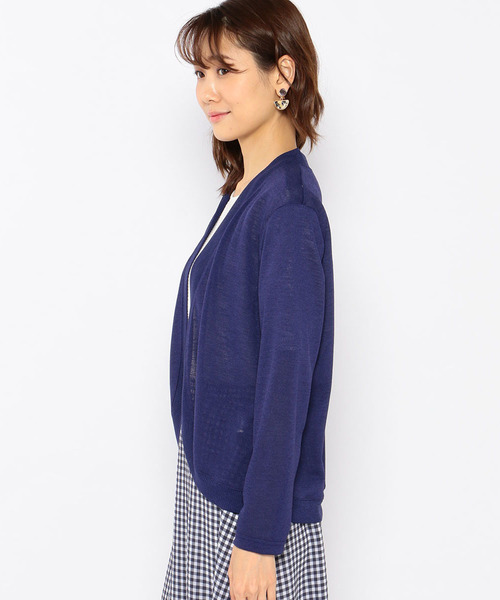 Petit Honfleur(プチオンフルール)の「【Made in JAPAN】ボレロ(カーディガン/ボレロ・レディース・ブラック/グレー/ブルー・M size/L size)」の11枚目の写真