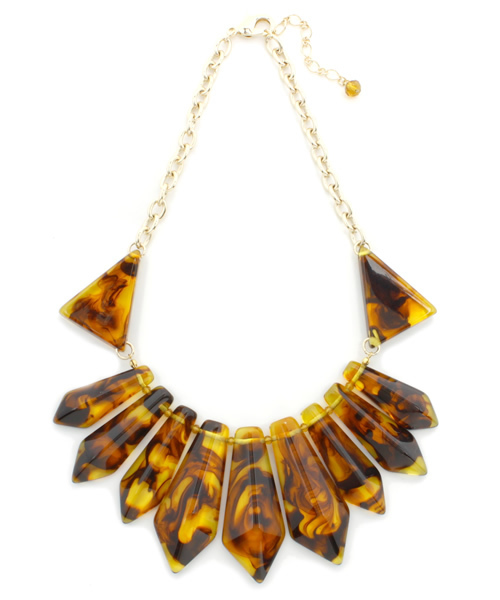 ROSE BUD（ローズバッド）の「(MACOCITY) MPXL-0683 NECKLACE（ネックレス・レディース・ホワイト/ブラック/グリーン/ブラウン・ONE SIZE）」の3枚目の写真