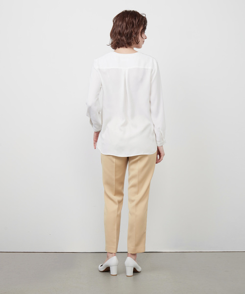 ZOZO（ゾゾ）の「スキッパーブラウス［WOMEN］（シャツ/ブラウス・レディース・ブラック/ネイビー/ホワイト・マルチサイズ）」の8枚目の写真