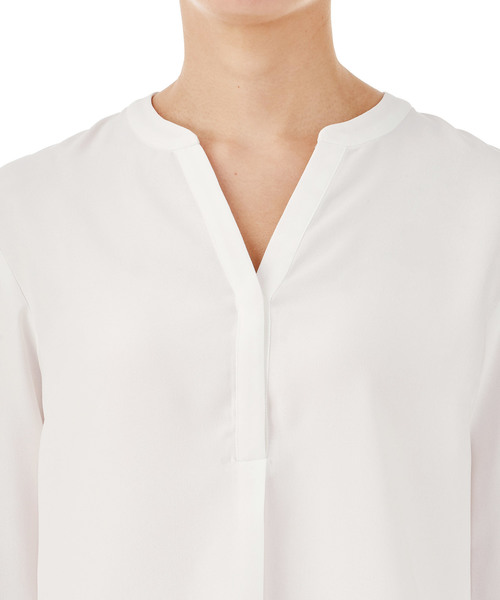 ZOZO（ゾゾ）の「スキッパーブラウス［WOMEN］（シャツ/ブラウス・レディース・ブラック/ネイビー/ホワイト・マルチサイズ）」の9枚目の写真