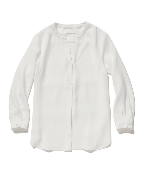 ZOZO（ゾゾ）の「スキッパーブラウス［WOMEN］（シャツ/ブラウス・レディース・ブラック/ネイビー/ホワイト・マルチサイズ）」の13枚目の写真