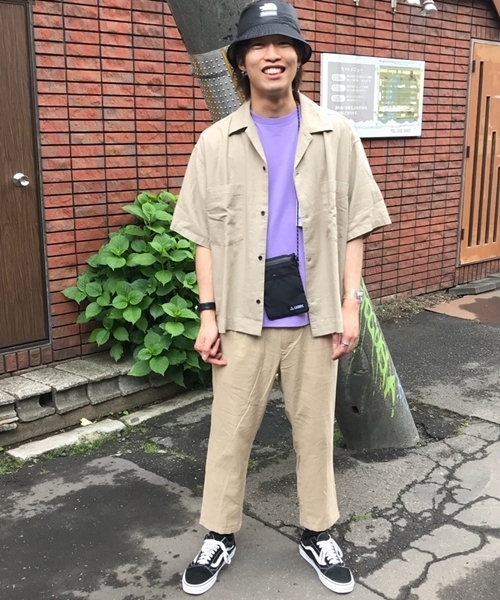 WEGO(ウィゴー)の「WEGO/麻レーヨンオープンカラーシャツ(シャツ/ブラウス・メンズ・ベージュ/キャメル/カーキ・MEDIUM/LARGE)」の17枚目の写真