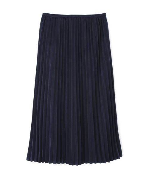 NATURAL BEAUTY BASIC（ナチュラルビューティーベーシック）の「[洗える]マットサテンプリーツスカート（スカート・レディース・オフホワイト/ネイビー/キャメル・X-SMALL/MEDIUM/SMALL）」の7枚目の写真