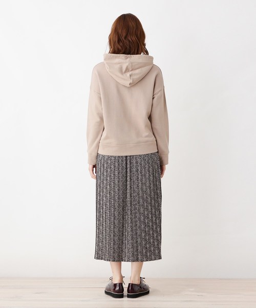 grove（グローブ）の「【2点セット】裏毛フードプルオーバー×プリーツスカートセット（セットアップ・レディース・ブラック/ブラウン系その他/ライトベージュ・02/03）」の10枚目の写真