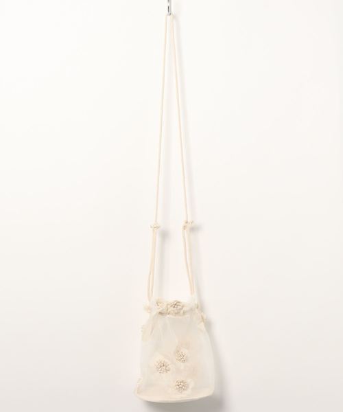 apres jour（アプレジュール）の「【apres jour×ARIAZ】レース巾着バッグ（ショルダーバッグ・レディース・アイボリー・FREE）」の2枚目の写真
