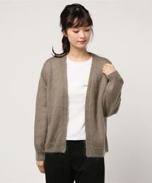 ヘアリーVネックカーディガン