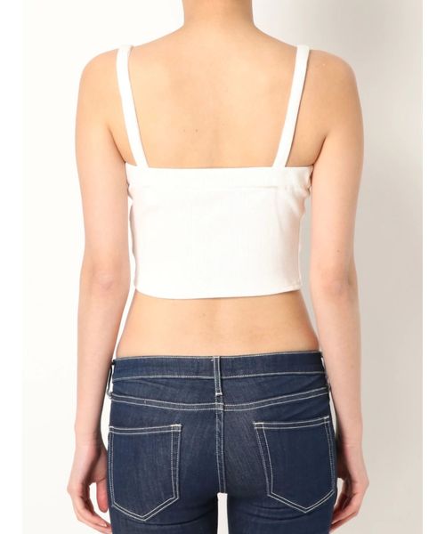 GYDA（ジェイダ）の「2WAYレースアップビスチェ（キャミソール・レディース・オフホワイト/ブラック/イエロー・FREE）」の14枚目の写真