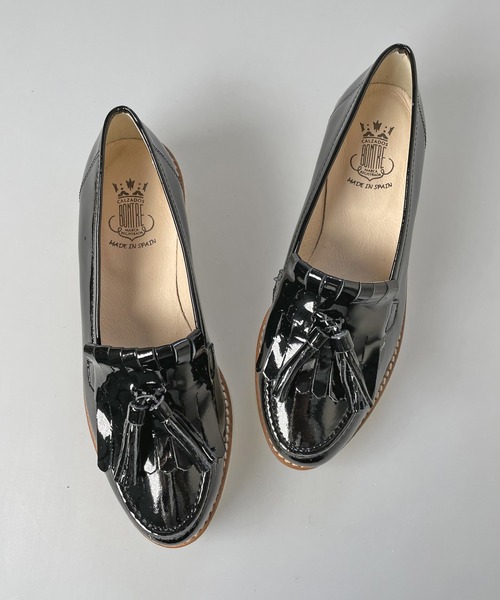 BONTRE（ボントレ）の「厚底タッセルローファー（ローファー・レディース・ブラック/パイソン/ホワイト・38/39/35/36/37）」の3枚目の写真