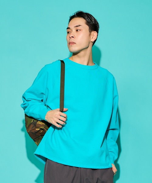 WALLA WALLA SPORT(ワラワラスポーツ)の「13oz CREW SWEAT SHIRT / 13オンスクルースウェットシャツ(スウェット・メンズ・グレー系その他/ブラウン系その他/ブルー系その他/チャコールグレー/アイボリー/グリーン系その他/ブルー系その他3/バーガンディー/ダークカーキ/ブラック系その他/ブルー系その他2/ブラック/モカ/アーミー/ダークインディゴブルー/レッド系その他/グリーン系その他2/モーブ系/イエロー/ミント/バイオレット/ピンク系その他2/ヘザーグレー/ライトグレー系/ターメリック/イエロー系その他/グレー系1/サックスブルー系/黄土色系/ブルーグリーン/ピンク系その他/グリーン系その他3/ダークブラウン/レッド系その他2/レッド系2/グリーン系その他4/レモンイエロー・SMALL/MEDIUM/LARGE/X-LARGE)」の22枚目の写真
