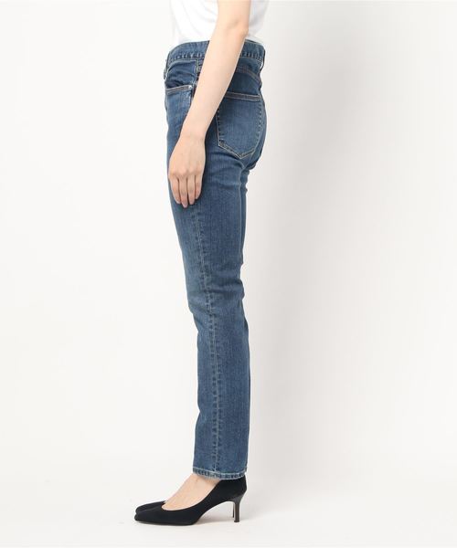 Munich(ミューニック)の「5イヤーエイジ10.5ozハイブリッドデニム スリムテーパードパンツ(デニムパンツ・レディース・インディゴブルー・S/M/XS/XXS)」の16枚目の写真