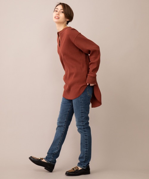 Munich(ミューニック)の「5イヤーエイジ10.5ozハイブリッドデニム スリムテーパードパンツ(デニムパンツ・レディース・インディゴブルー・S/M/XS/XXS)」の4枚目の写真