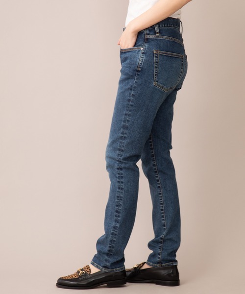 Munich(ミューニック)の「5イヤーエイジ10.5ozハイブリッドデニム スリムテーパードパンツ(デニムパンツ・レディース・インディゴブルー・S/M/XS/XXS)」の7枚目の写真