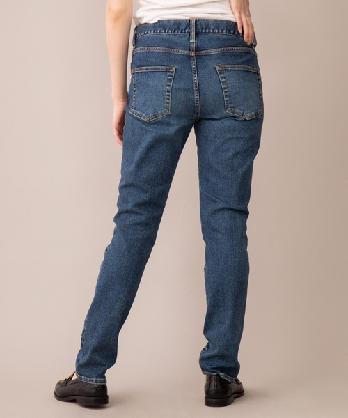 Munich(ミューニック)の「5イヤーエイジ10.5ozハイブリッドデニム スリムテーパードパンツ(デニムパンツ・レディース・インディゴブルー・S/M/XS/XXS)」の11枚目の写真