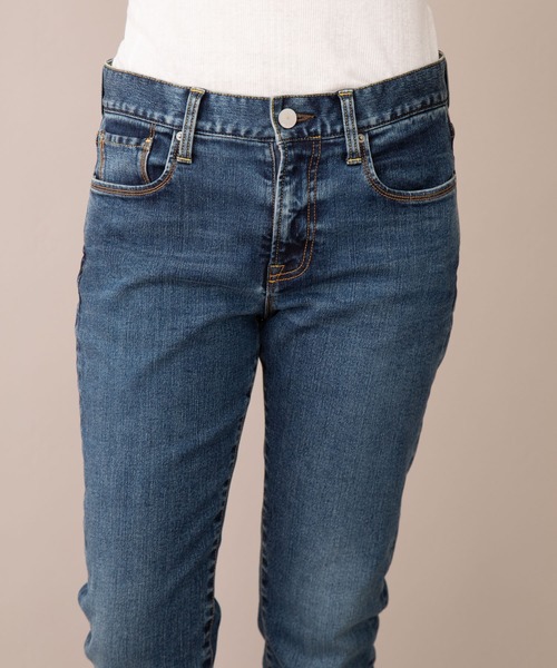 Munich(ミューニック)の「5イヤーエイジ10.5ozハイブリッドデニム スリムテーパードパンツ(デニムパンツ・レディース・インディゴブルー・S/M/XS/XXS)」の12枚目の写真
