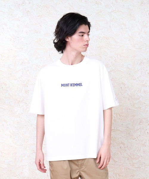 MONT KEMMEL（モンケメル）の「∴【 MONT KEMMEL / モンケメル 】SS LOGO PRINT TEE ロゴ　プリント Tシャツ（Tシャツ/カットソー・メンズ・ホワイト/チャコールグレー/ブルー・38/36/40）」の2枚目の写真