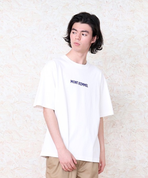 MONT KEMMEL（モンケメル）の「∴【 MONT KEMMEL / モンケメル 】SS LOGO PRINT TEE ロゴ　プリント Tシャツ（Tシャツ/カットソー・メンズ・ホワイト/チャコールグレー/ブルー・38/36/40）」の5枚目の写真