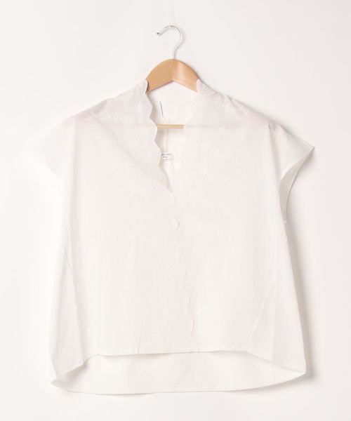 Samansa Mos2 Blue サマンサモスモスブルー の レースカットソー Tシャツ カットソー Wear