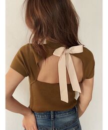 RESEXXY | 配色リボントップス(ニット/セーター)