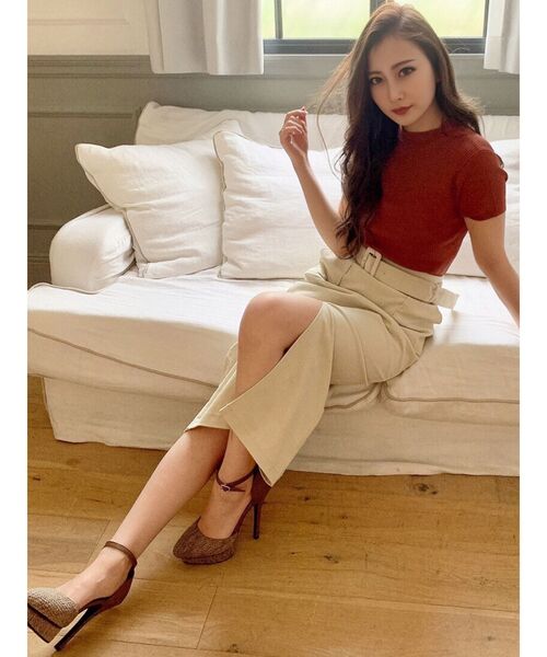 RESEXXY（リゼクシー）の「配色リボントップス（ニット/セーター・レディース・ブラック/ベージュ/ブラウン/オレンジ・FREE）」の11枚目の写真