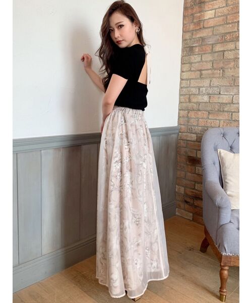 RESEXXY（リゼクシー）の「配色リボントップス（ニット/セーター・レディース・ブラック/ベージュ/ブラウン/オレンジ・FREE）」の15枚目の写真