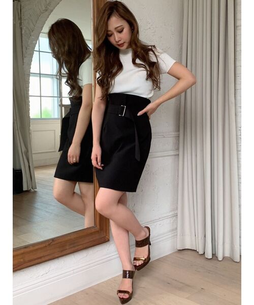 RESEXXY（リゼクシー）の「配色リボントップス（ニット/セーター・レディース・ブラック/ベージュ/ブラウン/オレンジ・FREE）」の18枚目の写真