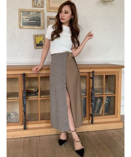 RESEXXY（リゼクシー）の「配色リボントップス（ニット/セーター・レディース・ブラック/ベージュ/ブラウン/オレンジ・FREE）」の22枚目の写真