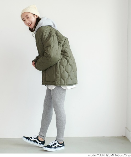 coca(coca)(コカ)の「\新色登場/リブニットレギンス(レギンス/スパッツ・レディース・チャコールグレー/ライトベージュ/グレー/ブラック/カーキ/マスタード・ONE SIZE)」の7枚目の写真