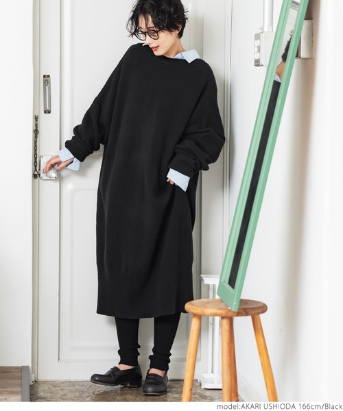 coca(coca)(コカ)の「\新色登場/リブニットレギンス(レギンス/スパッツ・レディース・チャコールグレー/ライトベージュ/グレー/ブラック/カーキ/マスタード・ONE SIZE)」の15枚目の写真