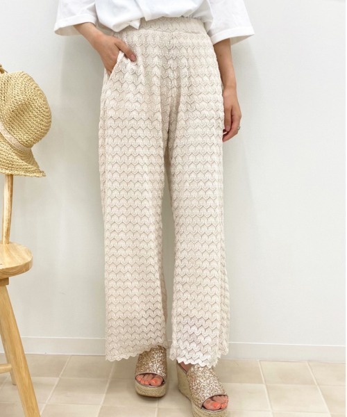 apres jour(アプレジュール)の「レースイージーパンツ【ZOZOTOWN限定アイテム】(その他パンツ・レディース・ブラック/モカ/アイボリー・フリー)」の2枚目の写真