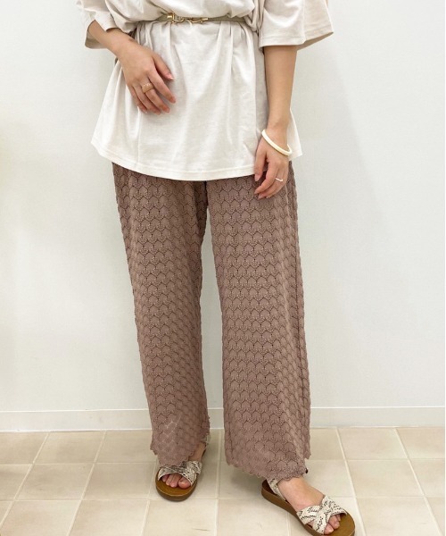 apres jour(アプレジュール)の「レースイージーパンツ【ZOZOTOWN限定アイテム】(その他パンツ・レディース・ブラック/モカ/アイボリー・フリー)」の3枚目の写真