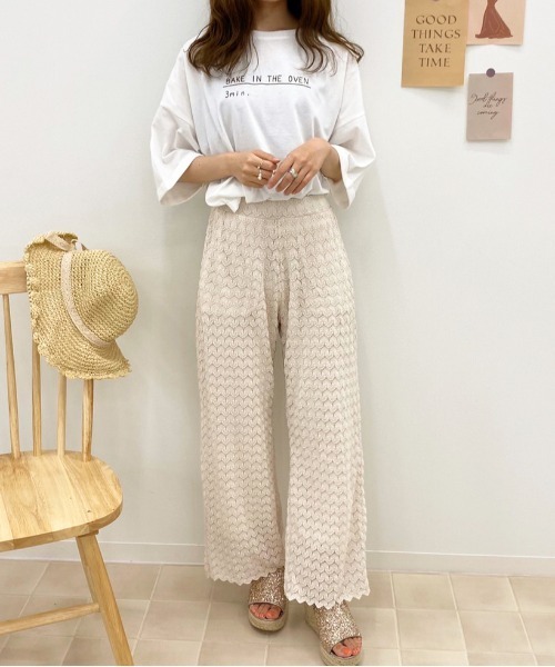 apres jour(アプレジュール)の「レースイージーパンツ【ZOZOTOWN限定アイテム】(その他パンツ・レディース・ブラック/モカ/アイボリー・フリー)」の6枚目の写真