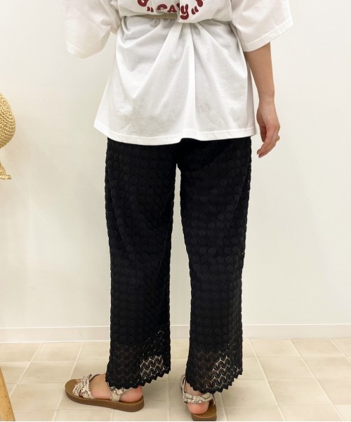 apres jour(アプレジュール)の「レースイージーパンツ【ZOZOTOWN限定アイテム】(その他パンツ・レディース・ブラック/モカ/アイボリー・フリー)」の9枚目の写真