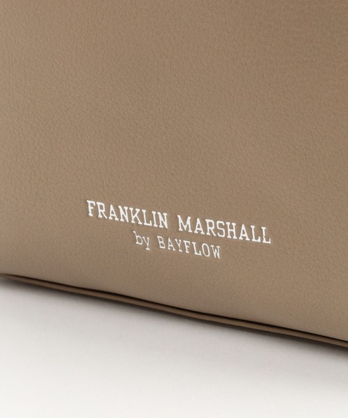 FRANKLIN & MARSHALL（フランクリンマーシャル）の「【FRANKLIN MARSHALL】別注巾着バッグ（ハンドバッグ・メンズ・ブラック/ベージュ・FREE）」の9枚目の写真