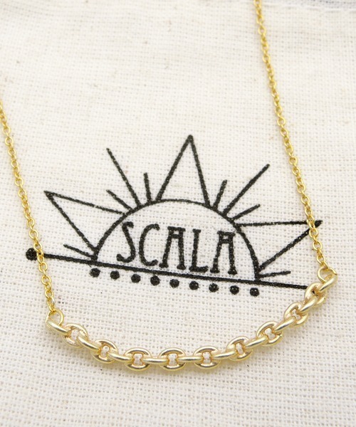 SCALA(スカラ)の「【SCALA/スカラ】チェーンネックレス(ネックレス・レディース・シルバー/ゴールド/アンティークゴールド・FREE)」の3枚目の写真