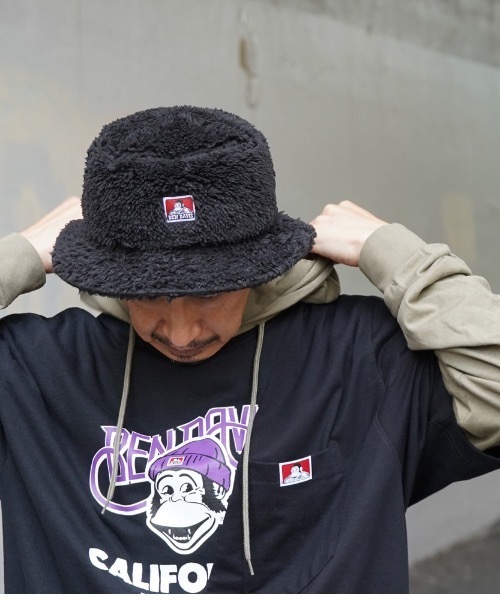 BEN DAVIS（ベンデイビス）の「《BEN DAVIS》BOA HAT（ハット・メンズ・ブラック/ベージュ/ブラウン/オフホワイト・FREE）」の3枚目の写真