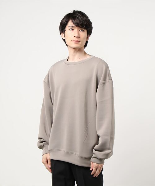 ADPOSION（アドポーション）の「ダンボールニットスウェット（スウェット・メンズ・ブラウン/グレイッシュベージュ/ブラック/ホワイト/グレイッシュブルー・LARGE/MEDIUM）」の22枚目の写真