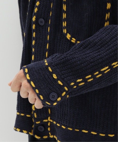 23AW PHINGERIN (フィンガリン) ニットカーディガン　ネイビー 23AW PHINGERIN (フィンガリン) ニットカーディガンネイビー