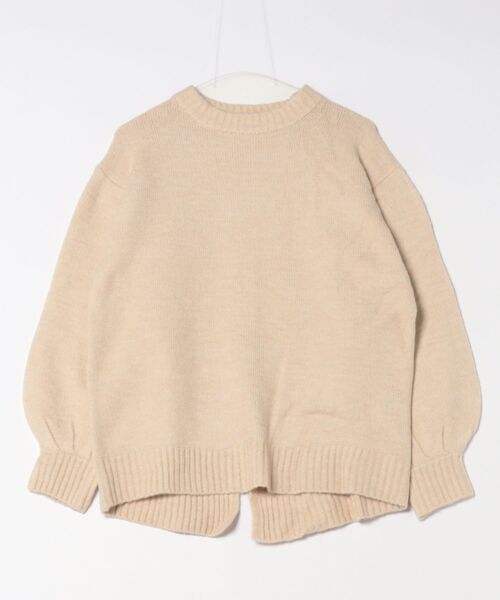 STYLEBLOCK(スタイルブロック)の「もちもちニットボリュームスリーブプルオーバー(ニット/セーター・レディース・アイボリー/ベージュ/チャコールグレー・M)」の1枚目の写真