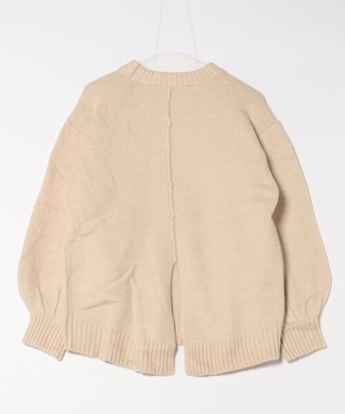 STYLEBLOCK(スタイルブロック)の「もちもちニットボリュームスリーブプルオーバー(ニット/セーター・レディース・アイボリー/ベージュ/チャコールグレー・M)」の4枚目の写真