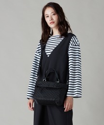 PolkaDots口折れミニトート