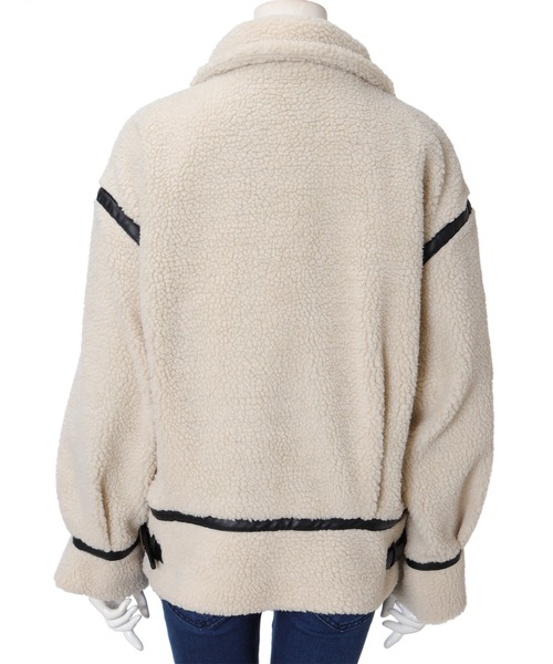 fifth（フィフス）の「レザーパイピングボアブルゾン（ブルゾン）」 - WEAR