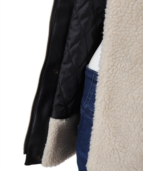 fifth（フィフス）の「レザーパイピングボアブルゾン（ブルゾン・レディース・アイボリー・MEDIUM）」の10枚目の写真